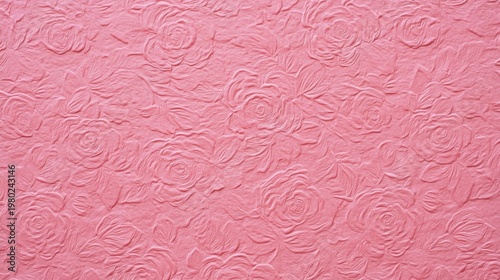 Pink Floral Embossed Pattern Background with Elegant Texture for Artistic and Design Use
