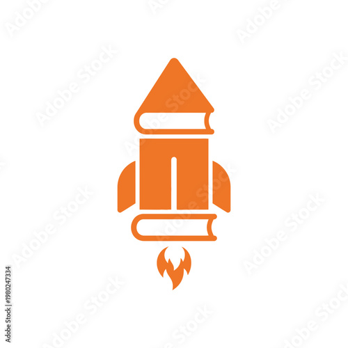 The iconic orange rocket ship icon blasts off into space