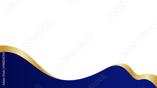 Luxury Gold Blue Abstract Background Modern Corporate Banner Gradient Vector Design