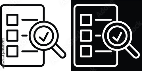 review Two-tone version in black and white background