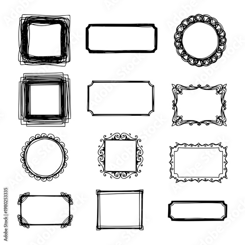 Elegant Ornate Frames and Borders Vector Collection for Designers