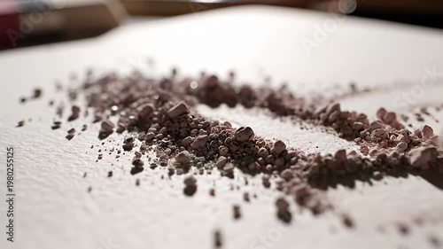 Wallpaper Mural Red eraser removing graphite marks and dust from textured paper Torontodigital.ca