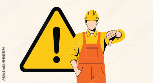 Construction worker in safety gear checking wristwatch.