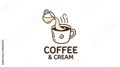 Coffee And Cream Logo Design
