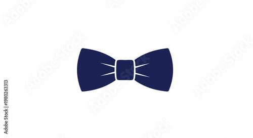 Dark Blue Bow Tie Accessory.