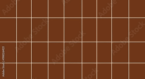 Brown Ceramic Tile Background Seamless Pattern