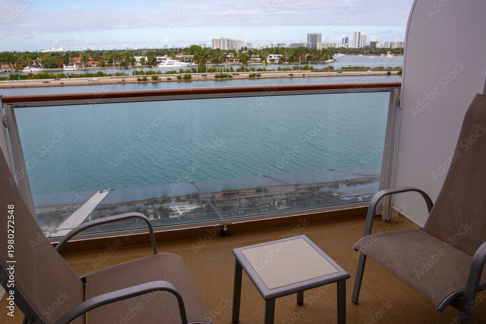 Fototapeta premium Balcony at Miami Cruise Port