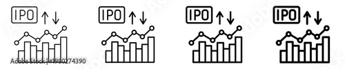 Ipo Filing Icon Set Different Style Collection