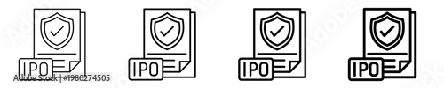 Regulatory Filing Icon Set Different Style Collection