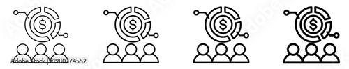 Public Shareholders Icon Set Different Style Collection