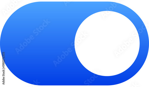 Blue switch toggle icon for interface settings and on-off control