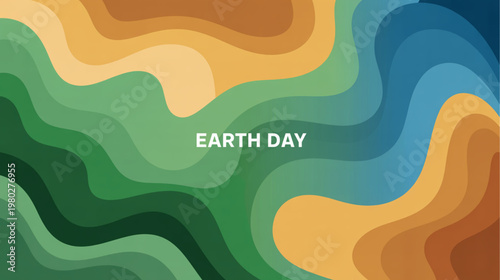 Earth Day, eco friendly, environmental, vector graphics, colorful abstract background