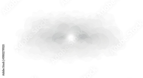 Abstract White Light Bursting from Center.