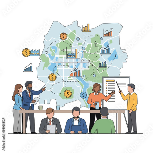 Business people in a meeting room 1.