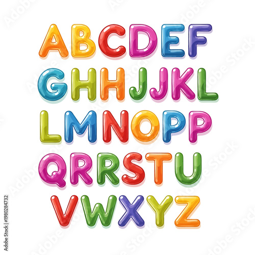 Colorful Alphabet Letters in Plastic 13.
