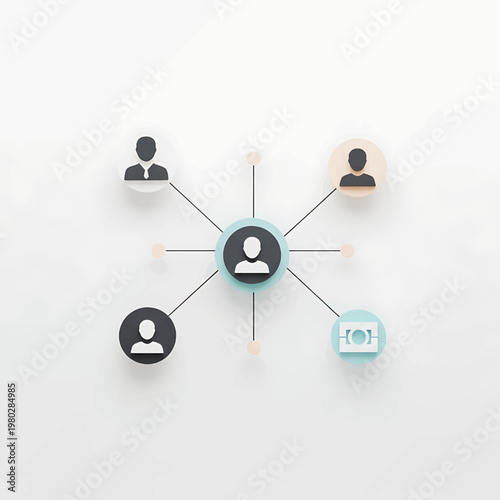 People Network Connections Teamwork Concept.
