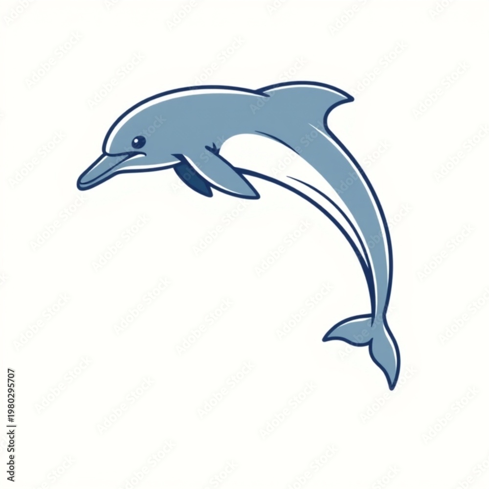 Obraz premium dolphin isolated on white background