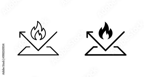 Konstfotografi Fire-resistant material icon