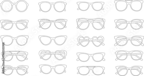Eyeglasses and Sunglasses Frame Set