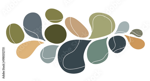 Colorful abstract shapes and forms 7.