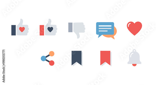 Social media icons and symbols 40.