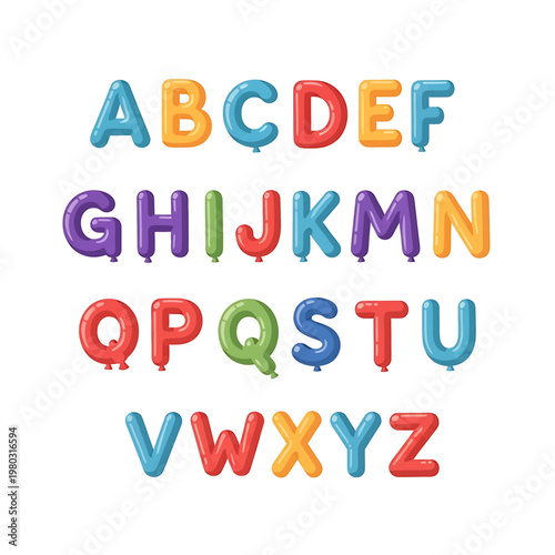 Colorful Alphabet Letters in Plastic 9.