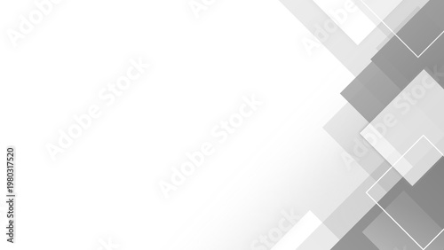 Gray Wide Diagonal Geometric Business Frame, Minimal Professional Transparent Background with Copy Space