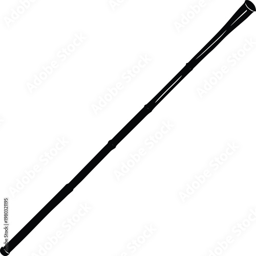 black baseball bat on white