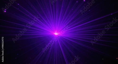 Innovative laser show combining violet and magenta lights for a mesmerizing effect