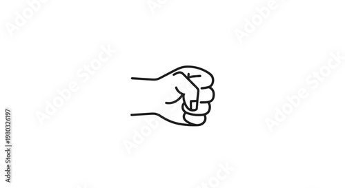 Fist bump hand gesture for solidarity or agreement