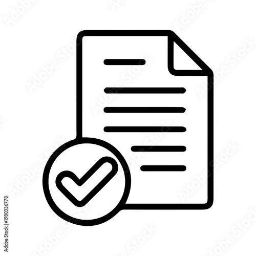 Approved Document Check Mark Icon