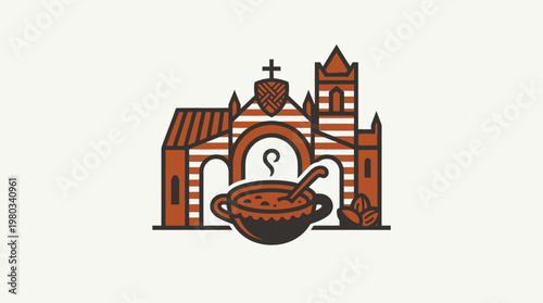Church and Soup Icon