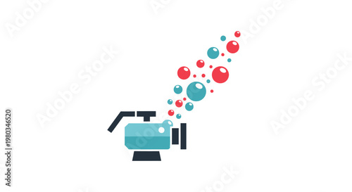 Colorful graphic of a spray bottle.