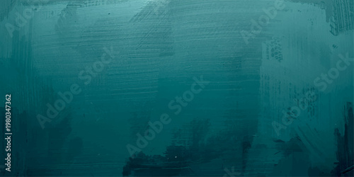 Deep Ocean Tranquility, an evocative abstract underwater scene captured from a low angle, painted with fluid, translucent turquoise and teal hues, exuding a sense of peace and mystery.