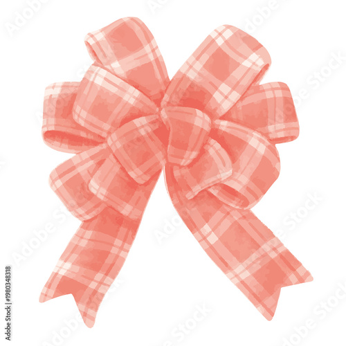 red bow isolated on white background