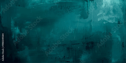 Abstract teal-colored background, a captivating display of artistry. The brushstrokes create a dynamic texture, drawing the viewer's eye. 