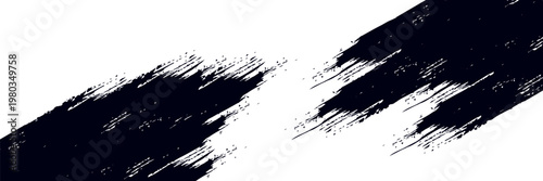 Vector striped pattern, grunge stripe seamless background, black and white brush strokes. grungy stripes. EPS 10