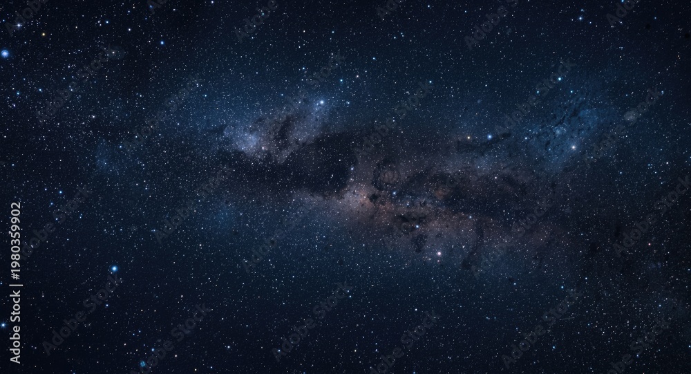 Fototapeta premium The magnificence of celestial bodies and distant stars in the vast universe