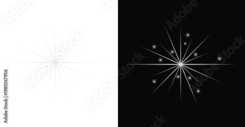 Duality of light and darkness a stark contrast in abstract form