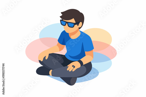 Man using biohacking wearable technology for health optimization