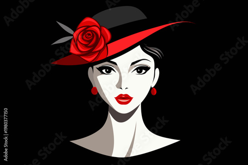 woman in hat