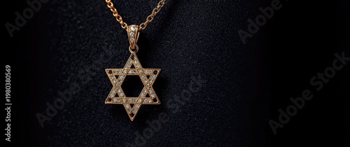 Traditional Star of David necklace ornamentation