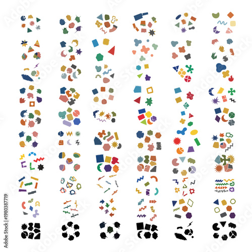 Sets of abstracts geometric shapes 