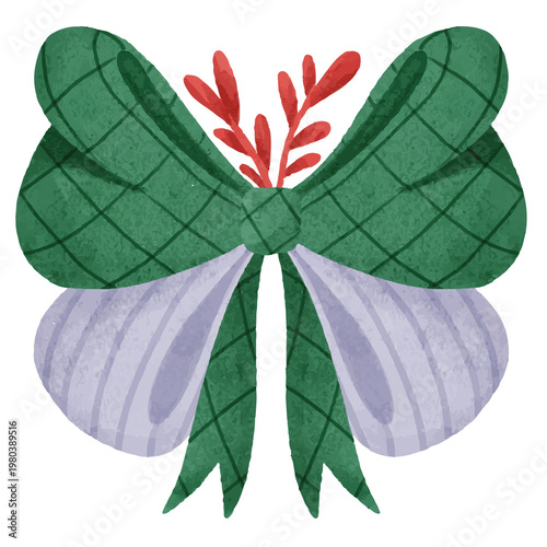 green leaf isolated on white background
