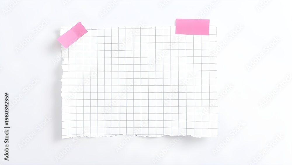 Fototapeta premium sheet of paper on a white background