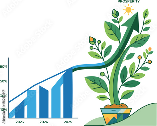 Flying shopping cart filled with goods, delivering speed and convenience for online shopping