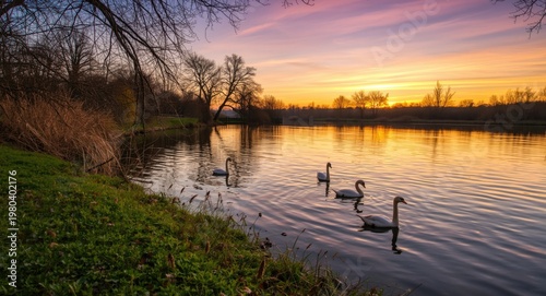 Spring evening by the water...