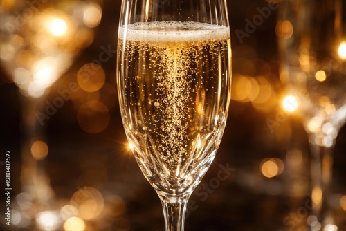 Sparkling champagne bubbles...