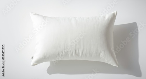 White pillow with visible w...