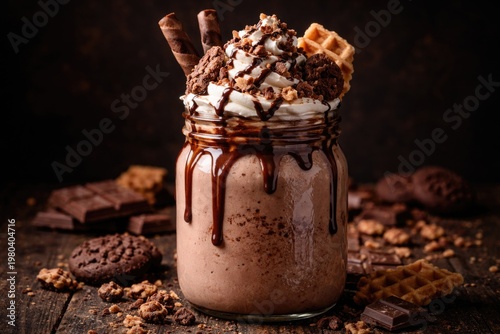 Delicious creamy chocolate ...